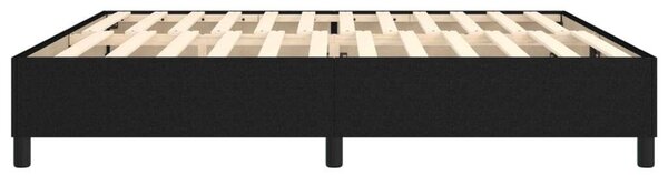 VidaXL fekete szövet rugós ágykeret 200x200 cm