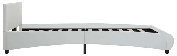 VidaXL fehér LED-es műbőr ágykeret 160 x 200 cm
