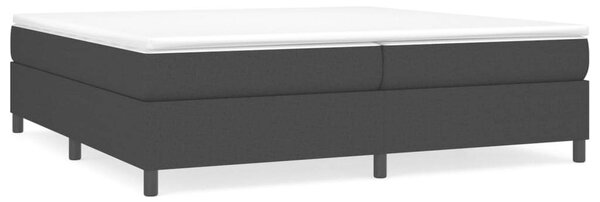 VidaXL fekete szövet rugós ágykeret 200x200 cm