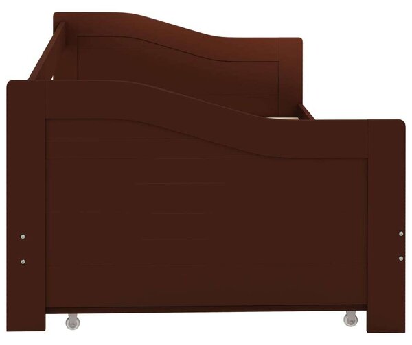 VidaXL Kihúzható Kanapéágy - Fenyőfa - 90x200 cm