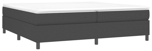 VidaXL fekete szövet rugós ágykeret 200x200 cm