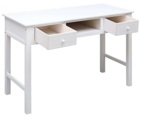 VidaXL fehér fa íróasztal 110 x 45 x 76 cm