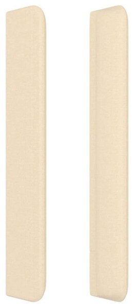 VidaXL Krémszínű Szövet Fejtámla Szárnyakkal - 103x16x118/128cm