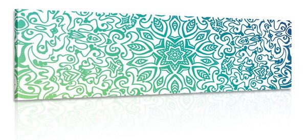 Kép kékes zöld Mandala