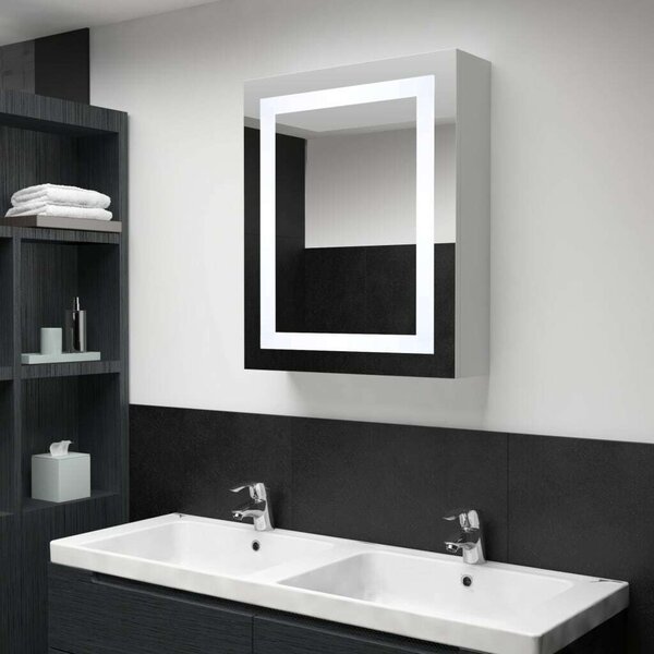 LED Tükrös Szekrény - Fürdőszoba - 50x13x70 cm