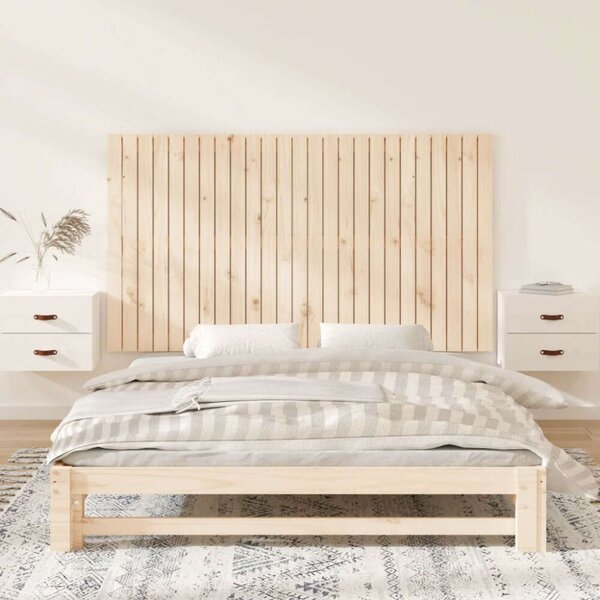 VidaXL tömör fenyőfa fali fejtámla 159,5x3x90 cm