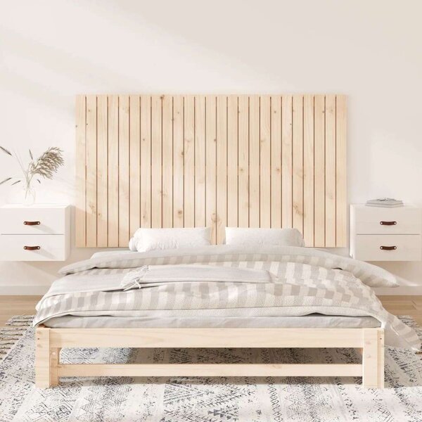 VidaXL tömör fenyőfa fali fejtámla 159,5x3x90 cm