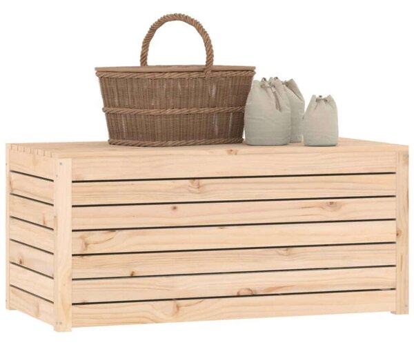 VidaXL tömör fenyőfa kerti láda 101 x 50,5 x 46,5 cm