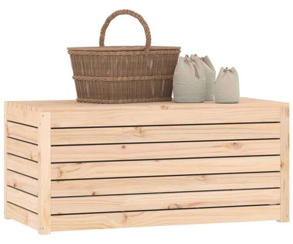 VidaXL tömör fenyőfa kerti láda 101 x 50,5 x 46,5 cm