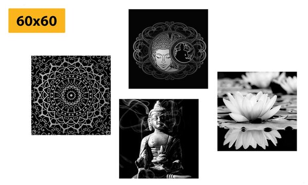 Képszett nyugodt Buddha