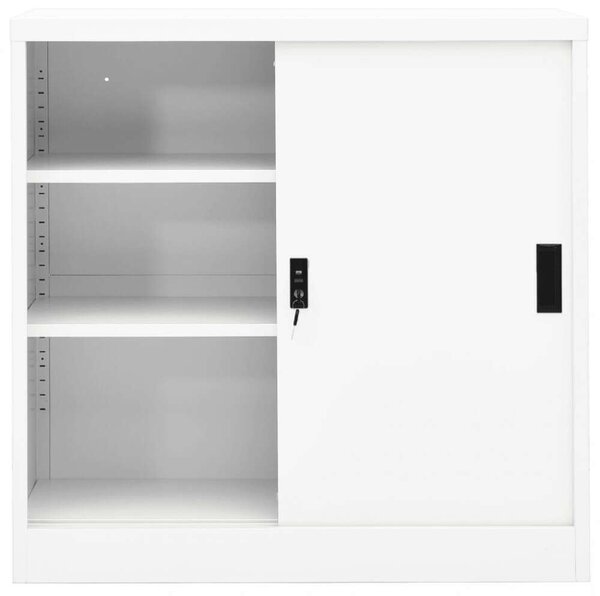 VidaXL Irodai Szekrény - Acél - Tolóajtó - 90x40x90 cm