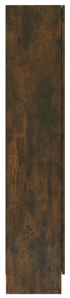 VidaXL füstös tölgy színű szerelt fa vitrinszekrény 82,5x30,5x150 cm