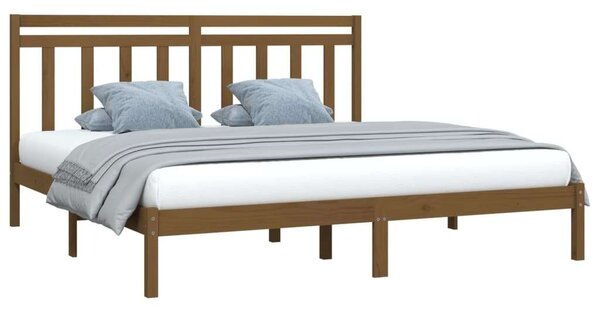 VidaXL Tömör Fenyőfa Ágykeret - 200x200 cm