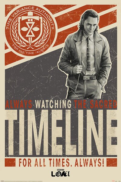 Plakát Loki - Timeline, (61 x 91.5 cm)