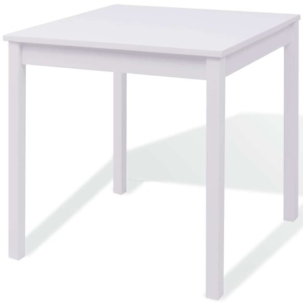 VidaXL Fehér Fenyőfa Étkezőgarnitúra - 2 Fős, 70x70cm Asztal