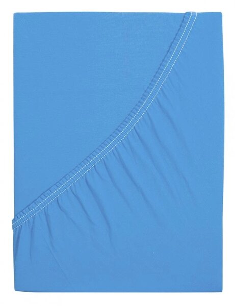 Mako-jersey pamut lepedő LUXORA 90x200 cm világoskék