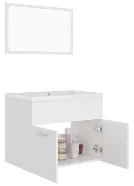 VidaXL Fürdőszoba Bútorszett - Fehér - 60cm