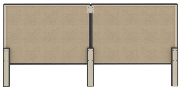 VidaXL sötétszürke szövet fejvég 200 x 200 cm