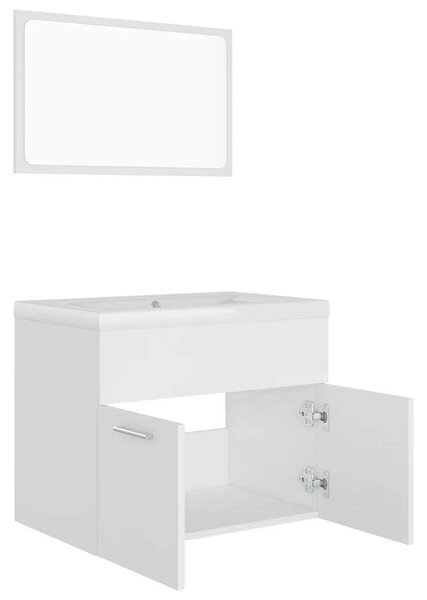 VidaXL Fürdőszoba Bútorszett - Fehér - 60cm