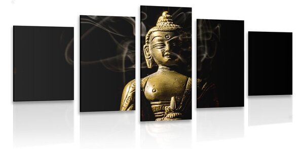 5-részes kép Buddha szobor