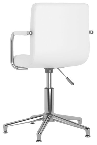Modern Forgó Étkezőszék - Fehér Műbőr - 2 db-os Szett