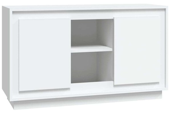Fehér Fa Tálalószekrény - 102x35x60 cm