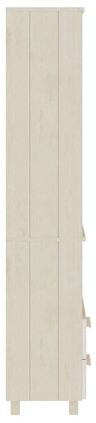 Mézbarna tömör fenyőfa magasszekrény 60 x 35 x 180 cm