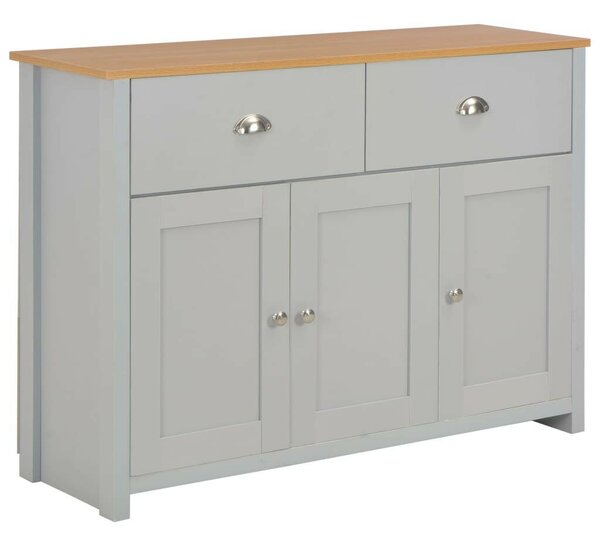 Modern Komód - Szürke Fa - 112x35x81 cm