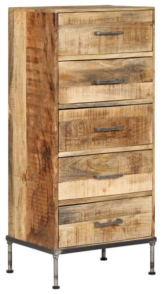 VidaXL tömör mangófa fiókos szekrény 45 x 35 x 106 cm