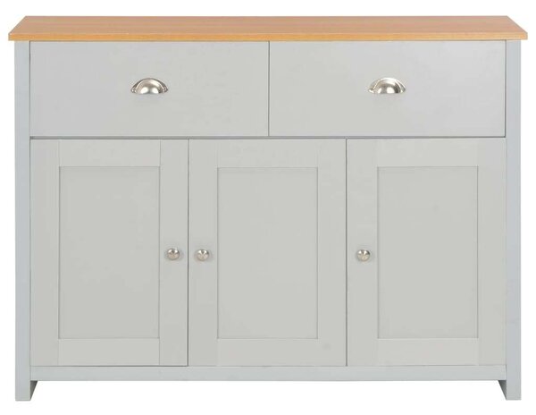 Modern Komód - Szürke Fa - 112x35x81 cm