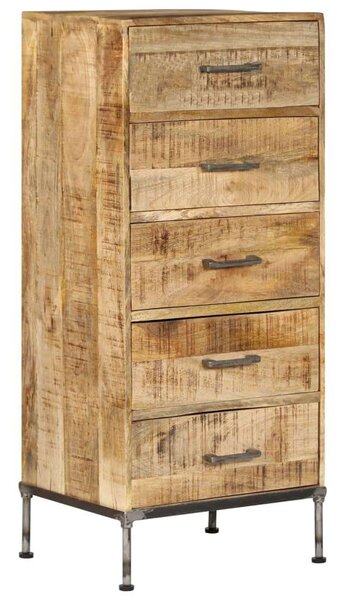 VidaXL tömör mangófa fiókos szekrény 45 x 35 x 106 cm