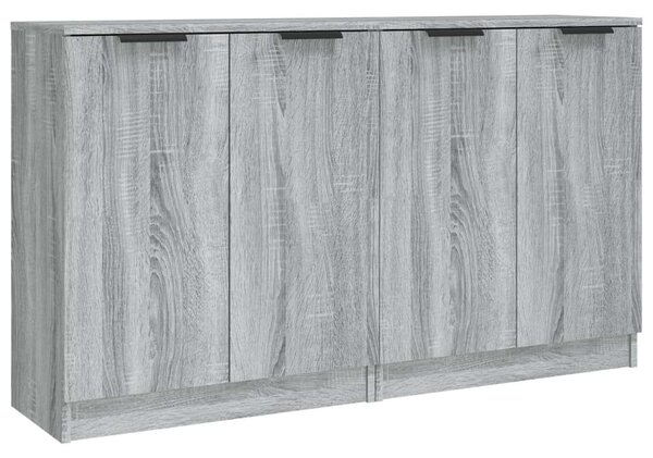 VIDAXL - Tálalóasztal - Sonoma Szürke Fa - 2 db - 60x30x70 cm