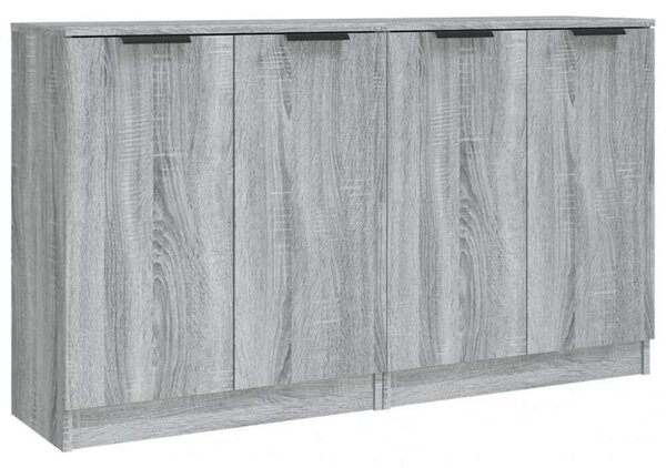 VIDAXL - Tálalóasztal - Sonoma Szürke Fa - 2 db - 60x30x70 cm