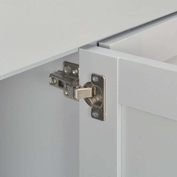 Modern Komód - Szürke Fa - 112x35x81 cm