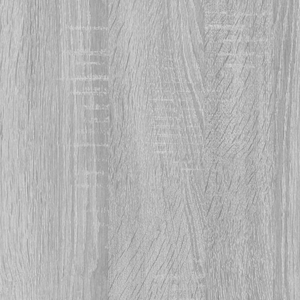 VidaXL Könyvszekrény - Tömörfa - Szürke Sonoma - 82,5x30,5x150 cm