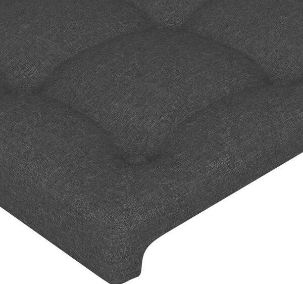 VidaXL LED Fejtámla - Fekete Szövet - 163cm