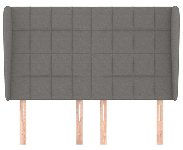 VidaXL Szövet Fejtámla Szárnyakkal - Sötétszürke - 147cm