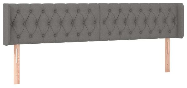 VidaXL LED-es Ágyfejtámla - Sötétszürke Szövet - 183cm