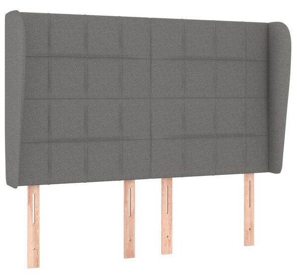 VidaXL Szövet Fejtámla Szárnyakkal - Sötétszürke - 147cm