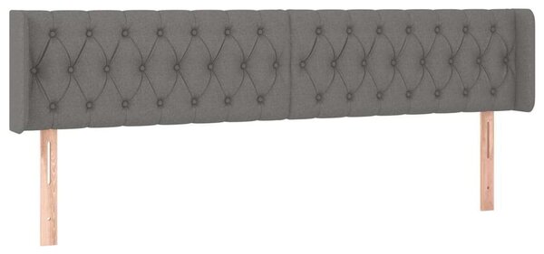 VidaXL LED-es Ágyfejtámla - Sötétszürke Szövet - 183cm