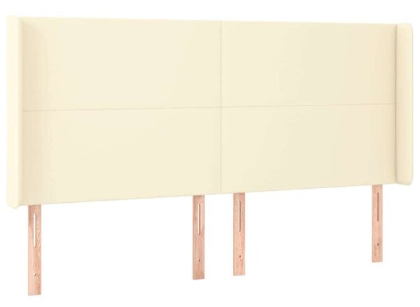 VidaXL krémszínű műbőr LED-es fejtámla 163x16x118/128 cm