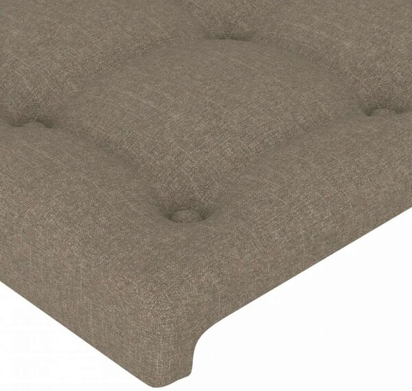 VidaXL tópszínű szövet LED-es fejtámla 103x16x118/128 cm