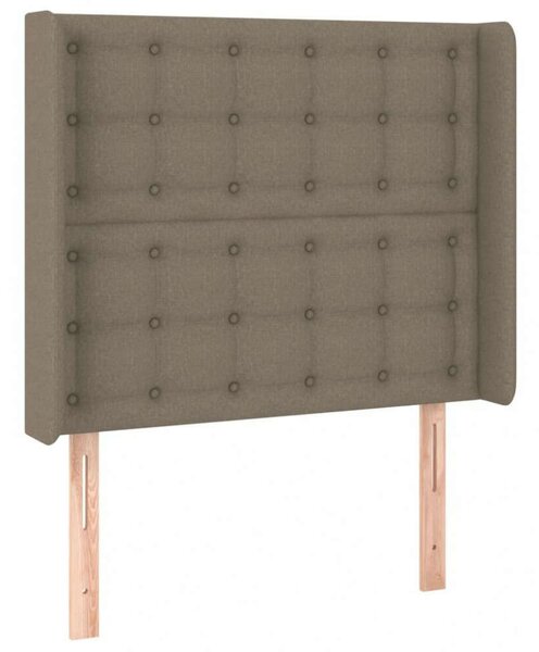 VidaXL tópszínű szövet LED-es fejtámla 103x16x118/128 cm