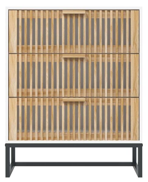 VidaXL Fiókos Szekrény - Fehér Fa - 60x30x75 cm