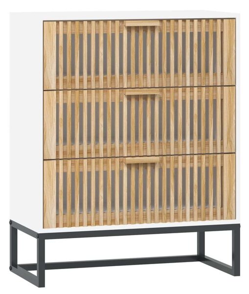 VidaXL Fiókos Szekrény - Fehér Fa - 60x30x75 cm