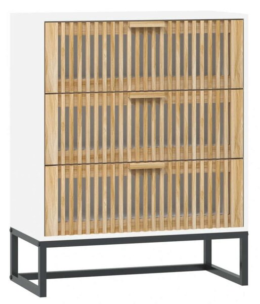 VidaXL Fiókos Szekrény - Fehér Fa - 60x30x75 cm