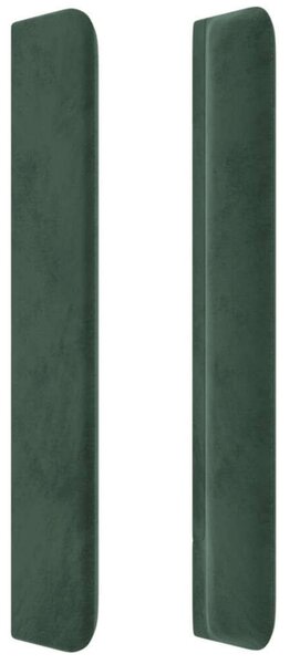 VidaXL Bársony Fejtámla - Zöld - 147x118/128cm