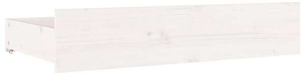 VidaXL fehér ágykeret fiókokkal 150 x 200 cm (5FT King Size)