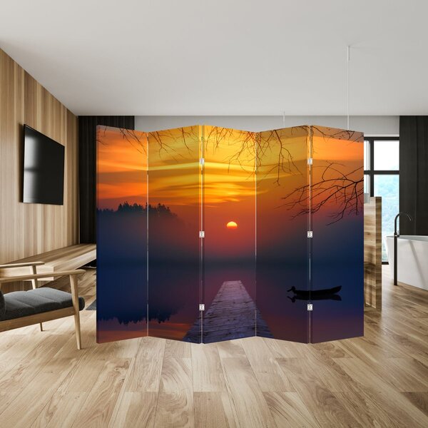 Paraván - Híd naplementekor (210x170 cm)