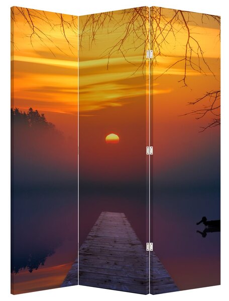 Paraván - Híd naplementekor (126x170 cm)
